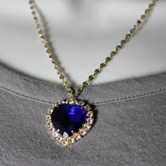 Vintage 1998 Cobalt Blue Heart of the Ocean Lind W - Picture 1 of 6